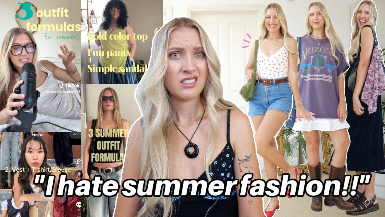 trying summer outfit formulas to *hopefully* cure my summer HATRED