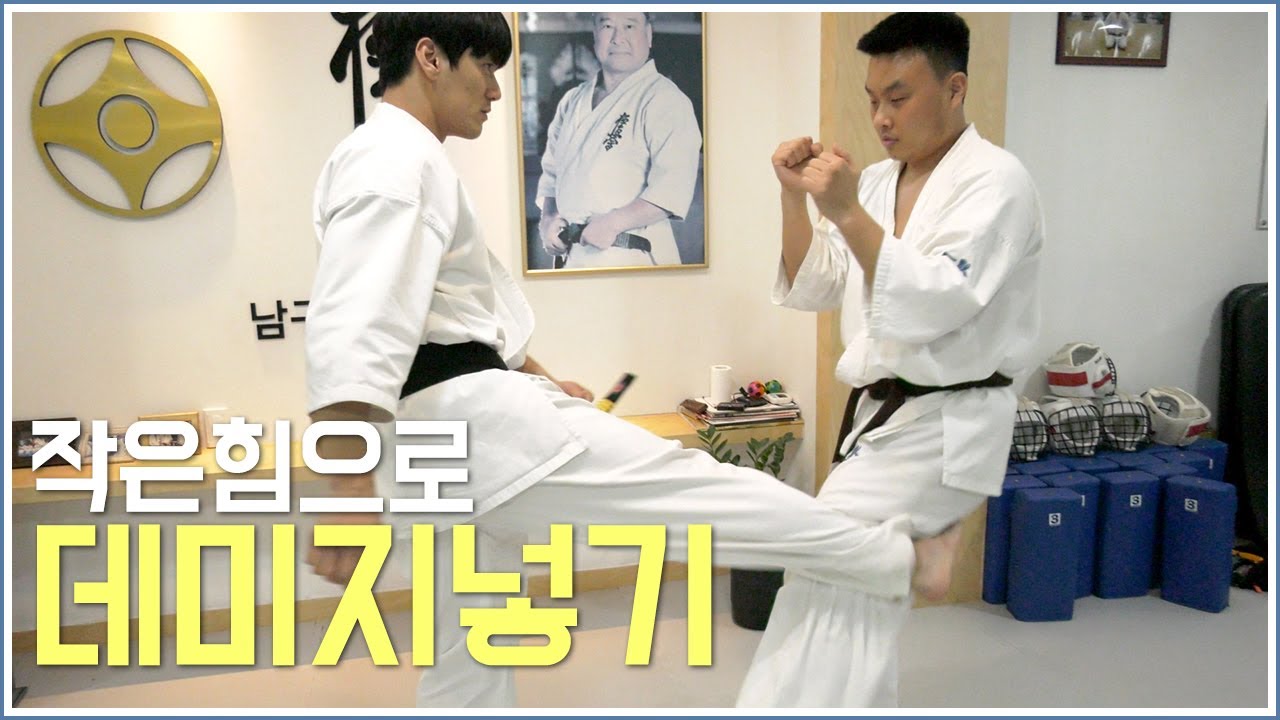 가볍게 쳐도 데미지 들어가는 이유 [극진가라데kyokushin karate]