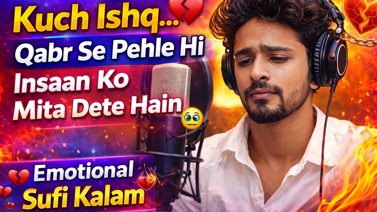 Kuch Ishq… Qabr Se Pehle Hi Insaan Ko Mita Dete Hain💔| Sufi Kalam | Dardnaak Ghazal