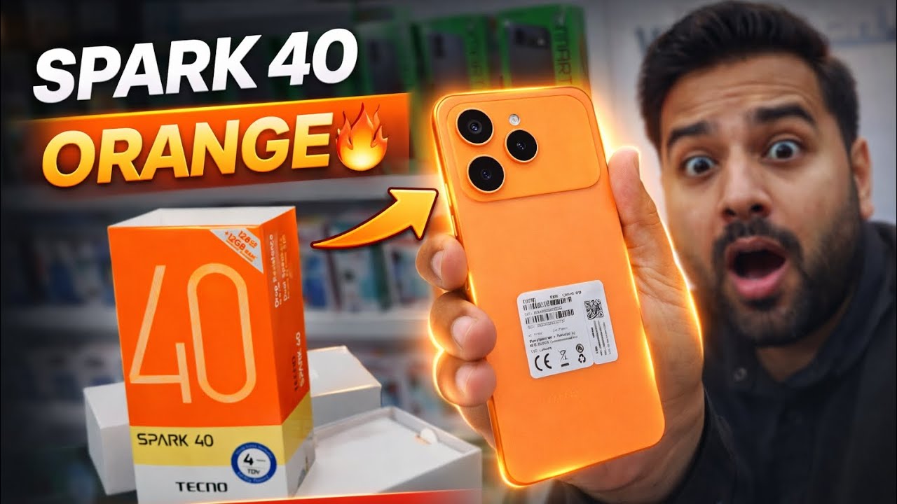 Budget King? Tecno Spark 40 Orange Unboxing 🔥