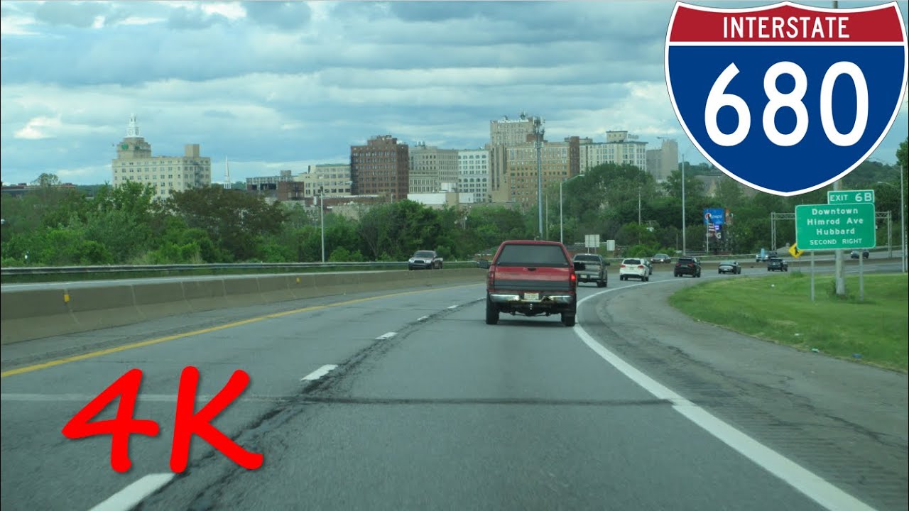 ⁴ᴷ Youngstown Expressway (Interstate 680) southbound [4K VIDEO]