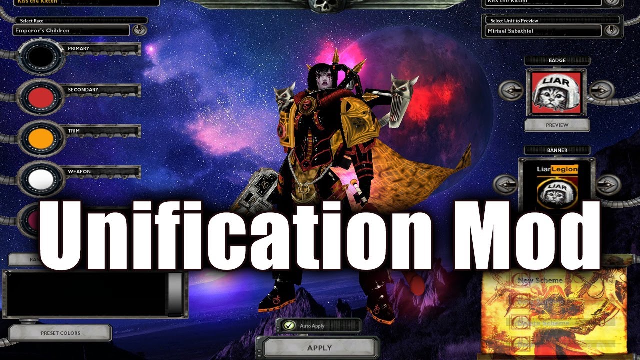Soulstorm Unification Mod - The Last Stand Warhammer 40000 Dawn of War Soulstorm