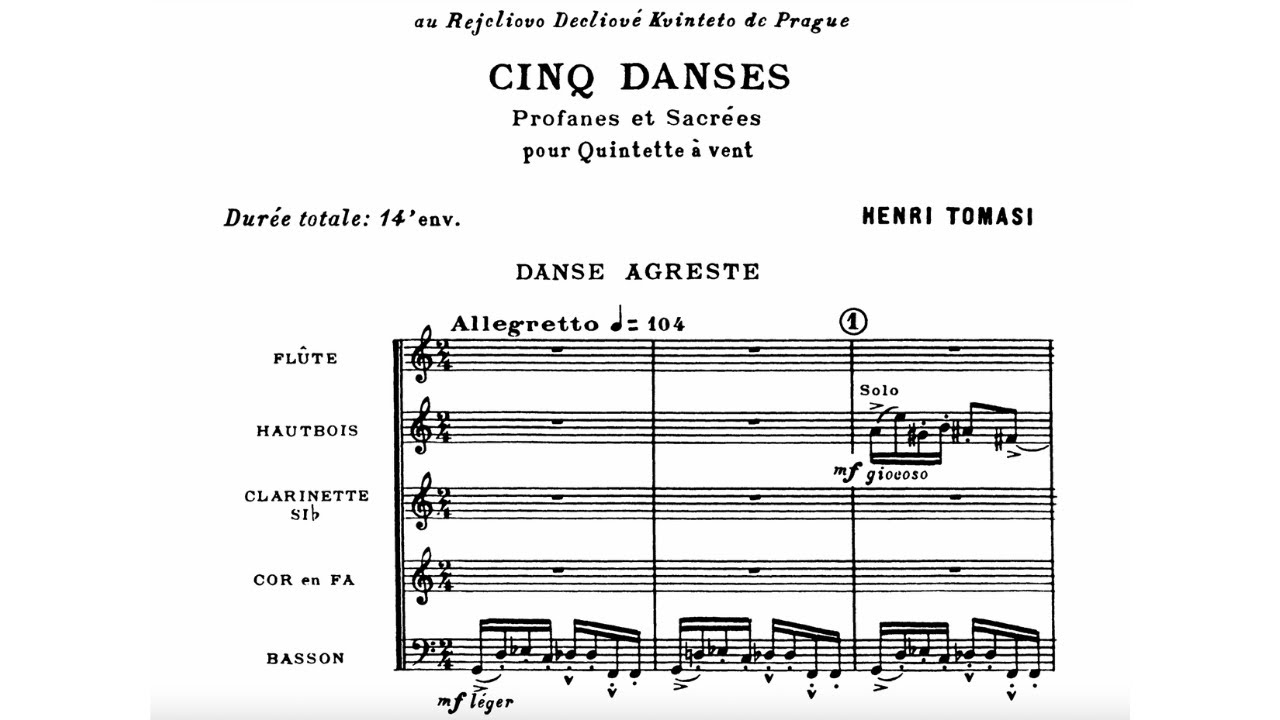 Henri Tomasi: Cinq Danses Profanes et Sacrées (1959)
