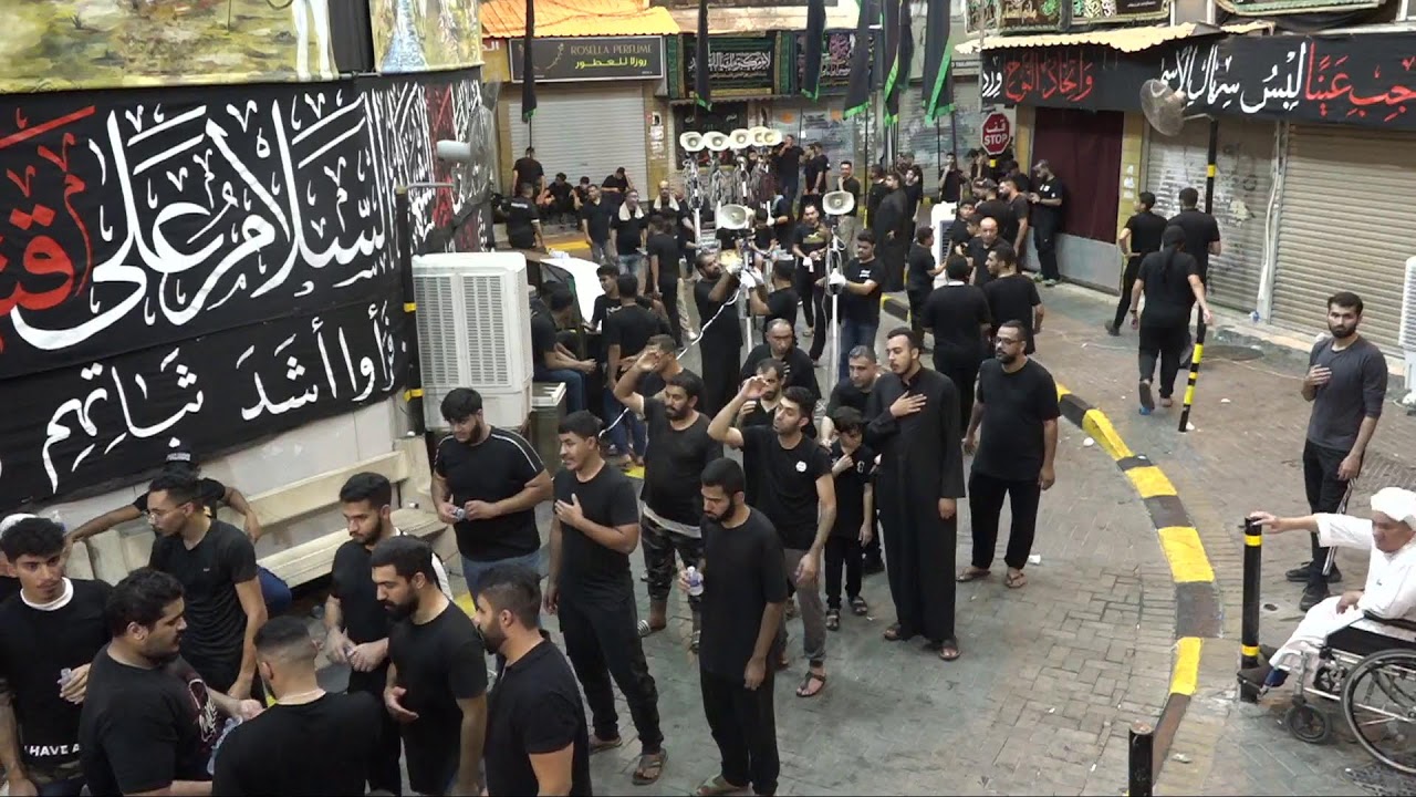 بث مرور مواكب العزاء بجانب الحسينية - ليلة السادس من  شهر محرم الحرام ١٤٤٦ هـ - المنامة - البحرين