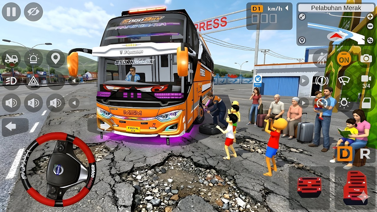 Bus Good Boy MSM Fadel 36 Not Full Strobo Kasih Basuri Sama Bocil Telolet