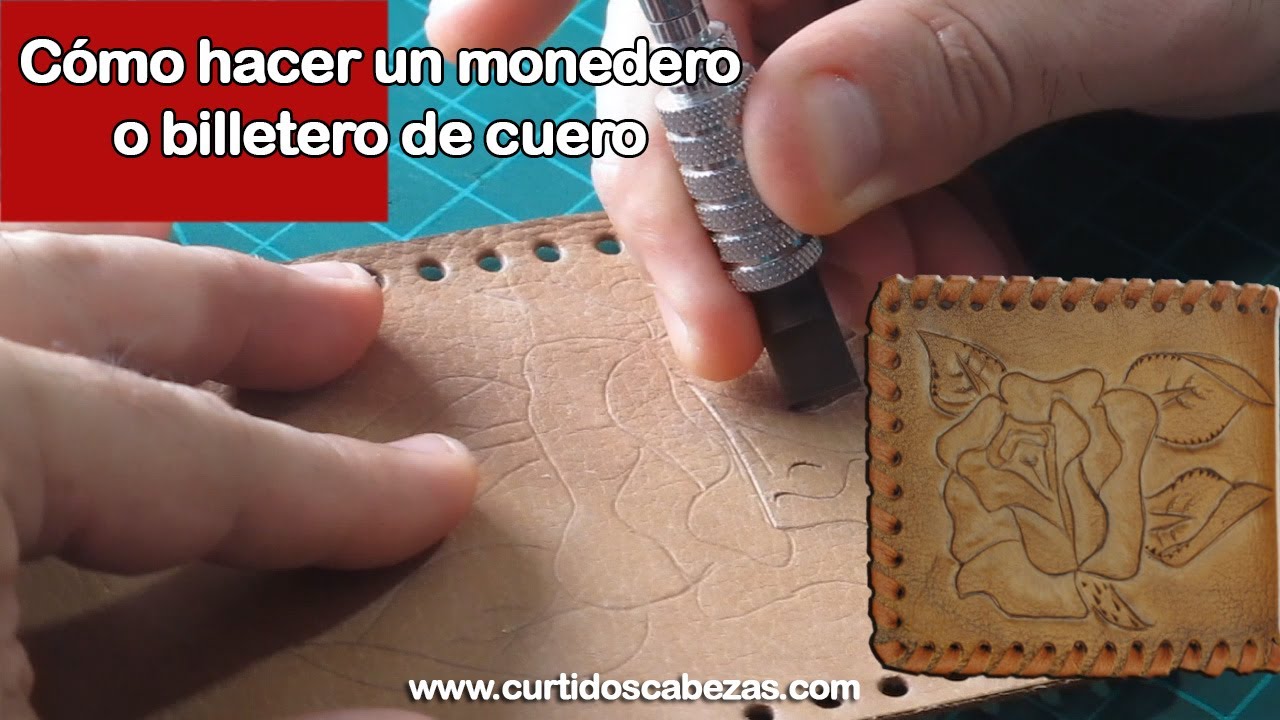 Cómo hacer una cartera o billetero repujado