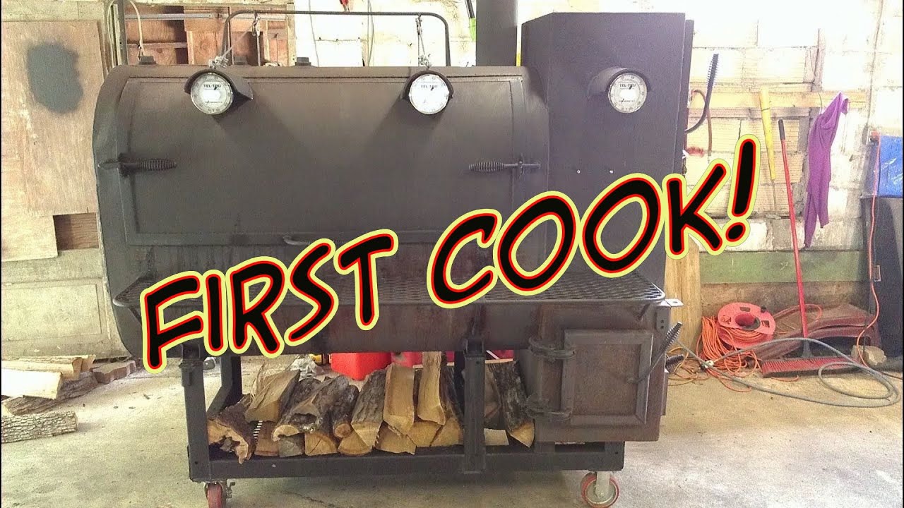 SDSBBQ - 1st Cook/Smoke Using 275 Gallon Heating Oil Smoker