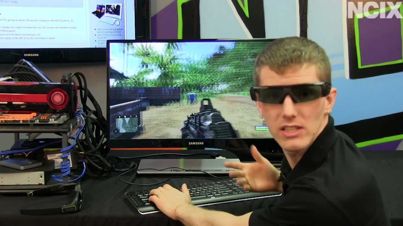 AMD HD3D Sterescopic 3D Gaming Setup Guide & Showcase NCIX Tech Tips