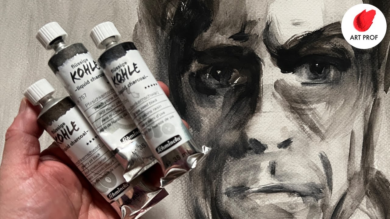 Art Supply Review: Schmincke & Nitram Liquid Charcoal for Drawing