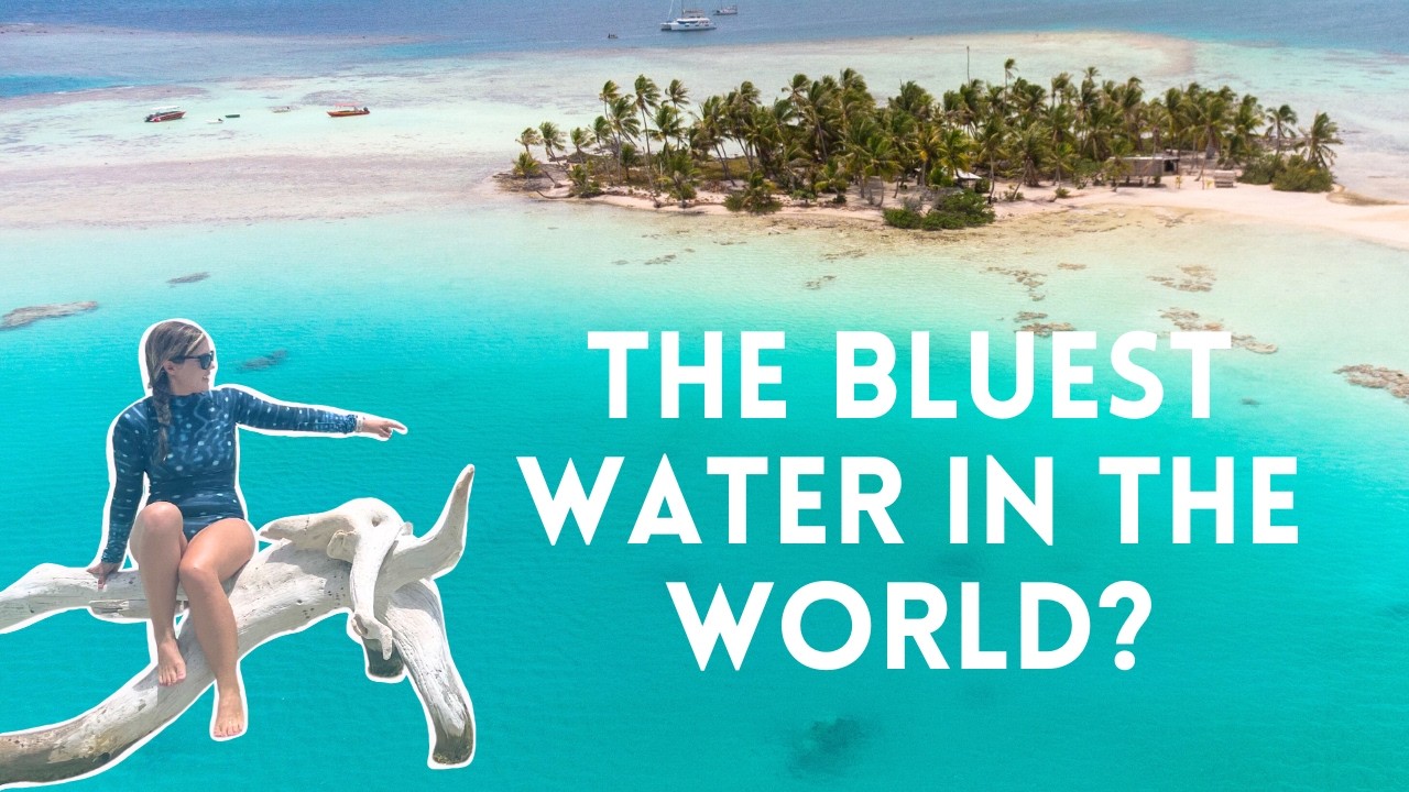 Traveling to a CRAZY BLUE Lagoon! - Rangiroa Travel Guide