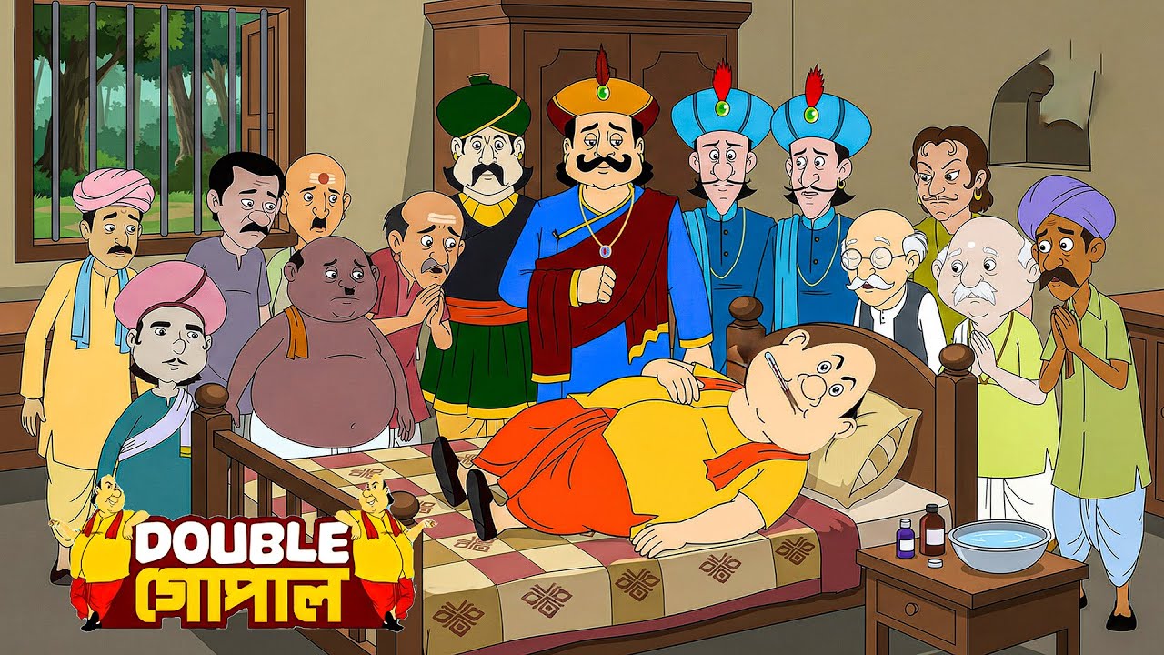 গোপাল অসুস্থ হয়ে পড়লে গ্রামবাসীরা জড়ো হয়। Gopal Ki Tabiyet Kharab | হাসির গল্প | Bangla Stories