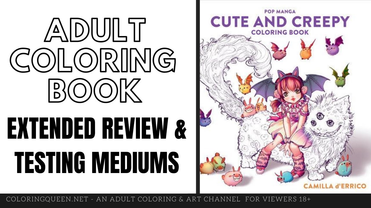 Pop Manga Cute and Creepy Coloring Book Review  |  Camilla d'Errico