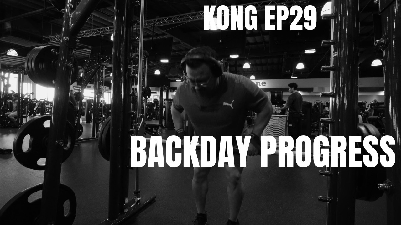 KONG EP 29  Back and Biceps Pyramid Training  265lb Row Triple