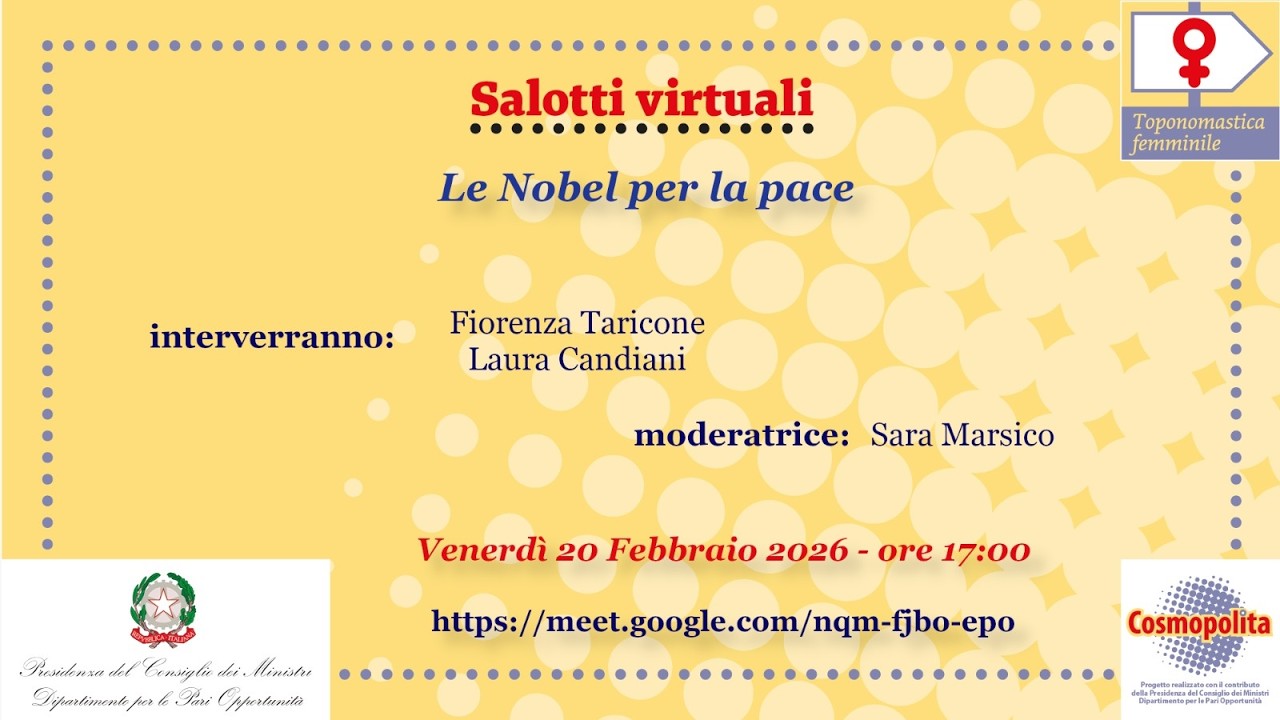 Salotti Pugliesi - Nobel per la pace
