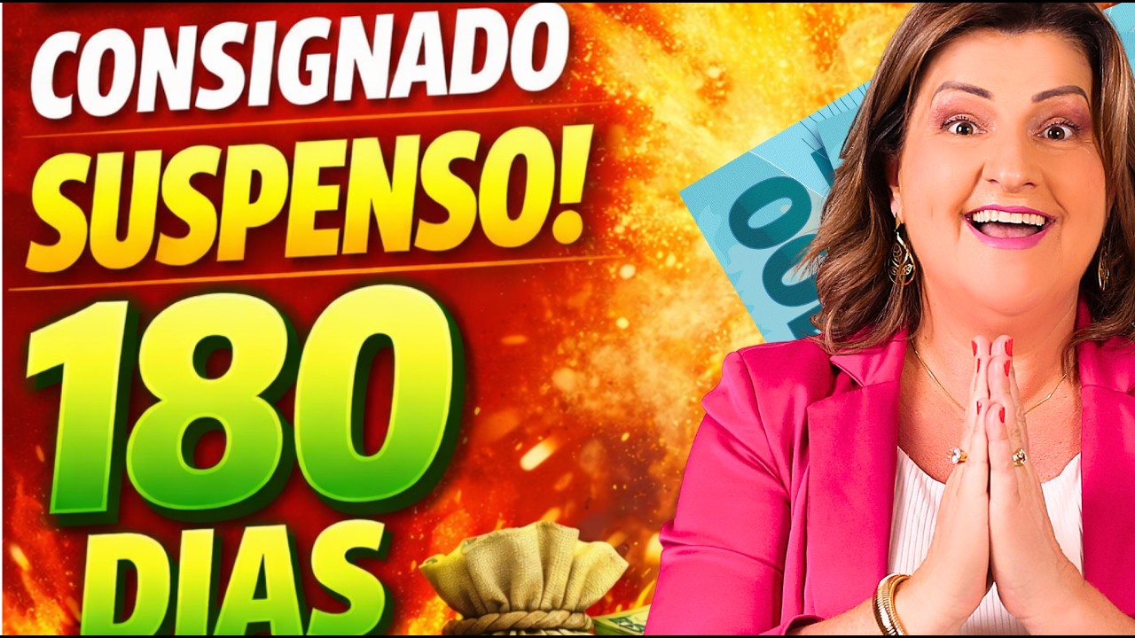 URGENTE SUSPENSÃO de CONSIGNADOS do INSS por 180 DIAS confirmada! SAIBA TUDO AGORA