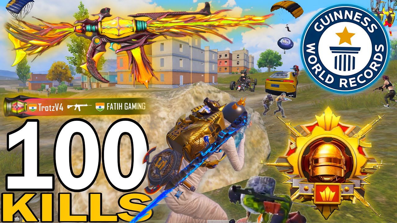100 KILLS!🔥 IN 2 MATCHES WORLD KILL RECORD! With BEST OUTFIT😍 PUBG MOBILE -BGMI