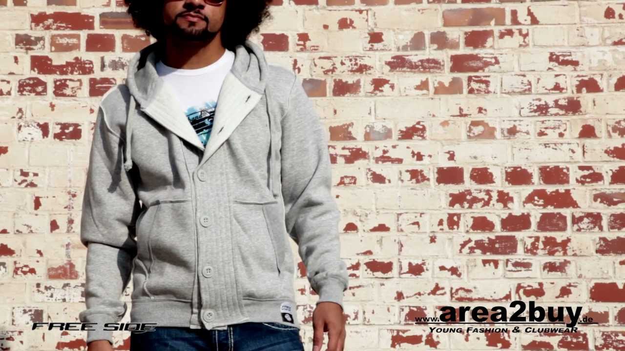 area2buy.de Free Side Strickjacke FS-093 Grau HD Video