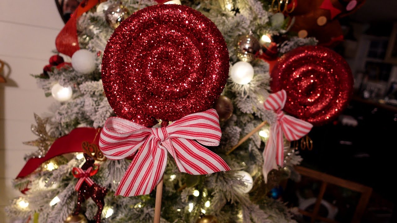 Giant DIY Christmas Lollipops Decor