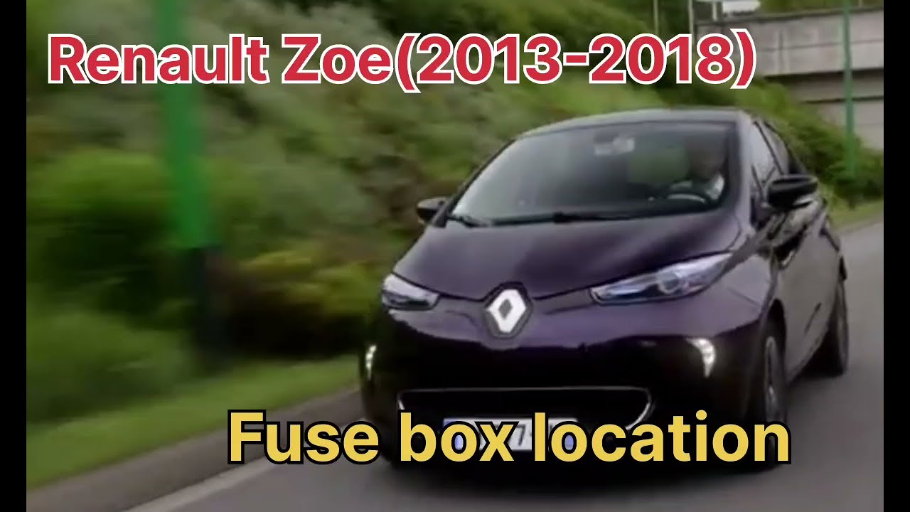 Renault ZOE(2013-2018) Fuse box location