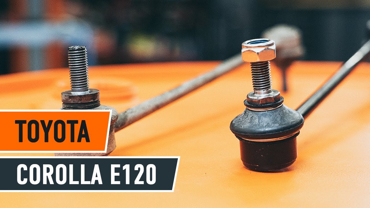 Kuinka vaihtaa etu koiranluu TOYOTA COROLLA E120 -merkkiseen autoon OHJEVIDEO | AUTODOC