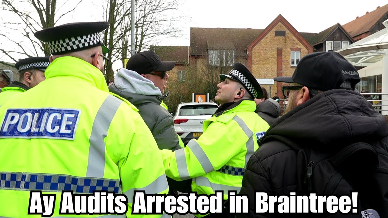 AY Audits ARRESTED following the Braintree protest.