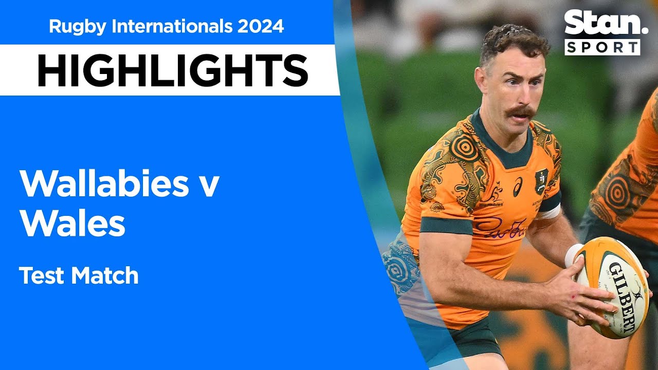 Wallabies v Wales Highlights | International Test Match | 2024