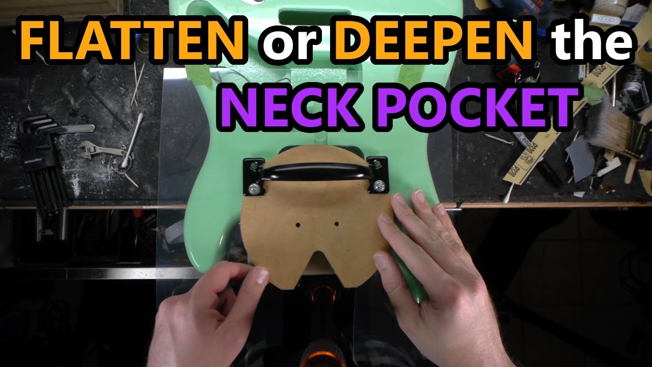 *FLATTEN or DEEPEN the Neck Pocket* - Custom Baseplate for Stewmac Plunge Router Base