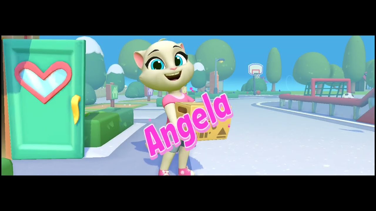 Angela Ka Cute Entry Moment 😺 | Talking Tom Game Kids Video