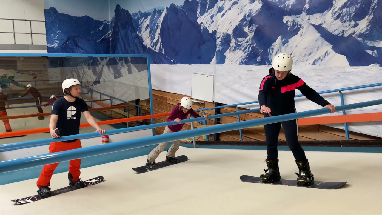 Snowboarden bij Skicentrum Sassenheim
