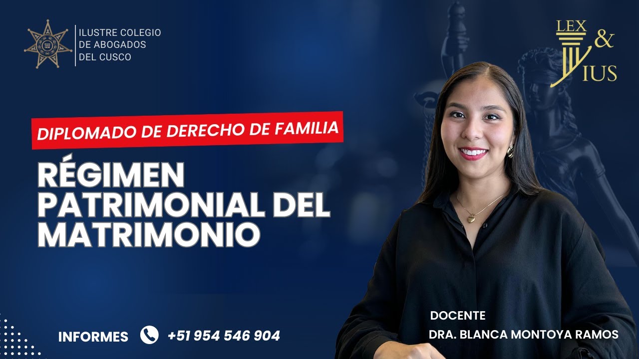 SESIÓN 3 RÉGIMEN PATRIMONIAL DEL MATRIMONIO