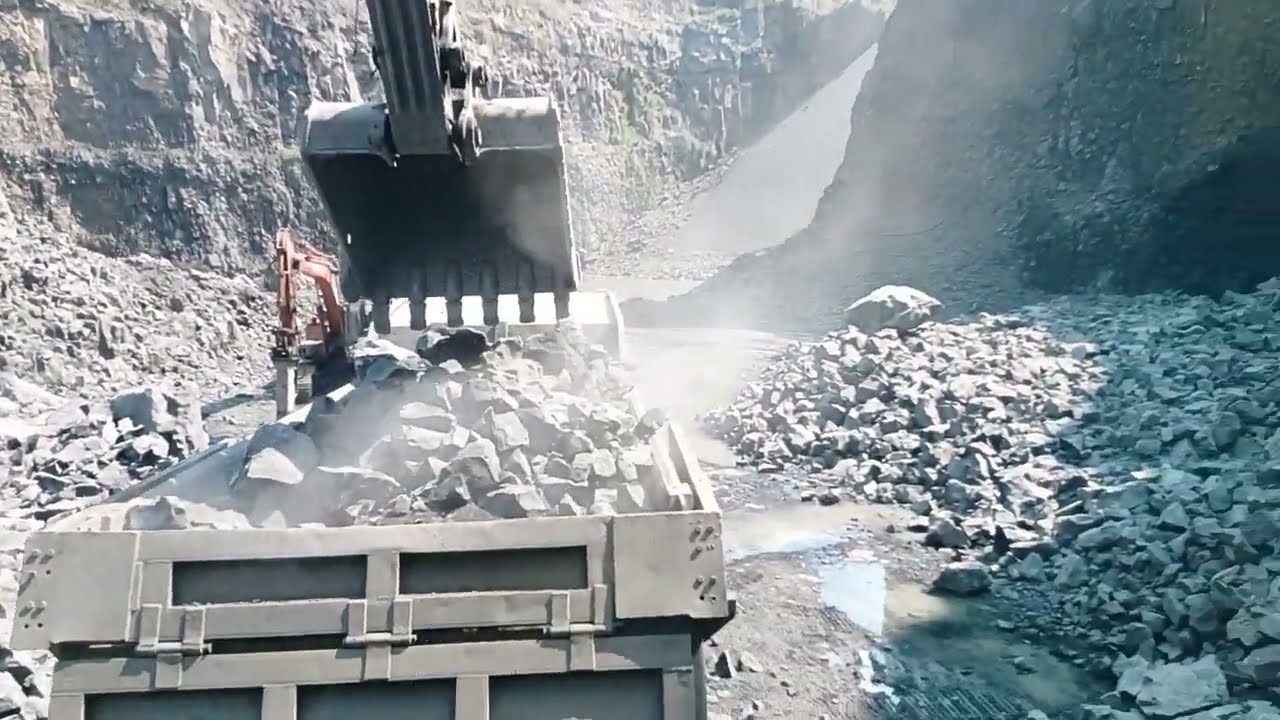 Sany Excavator loding truck and Tata prima loding truck 🚛