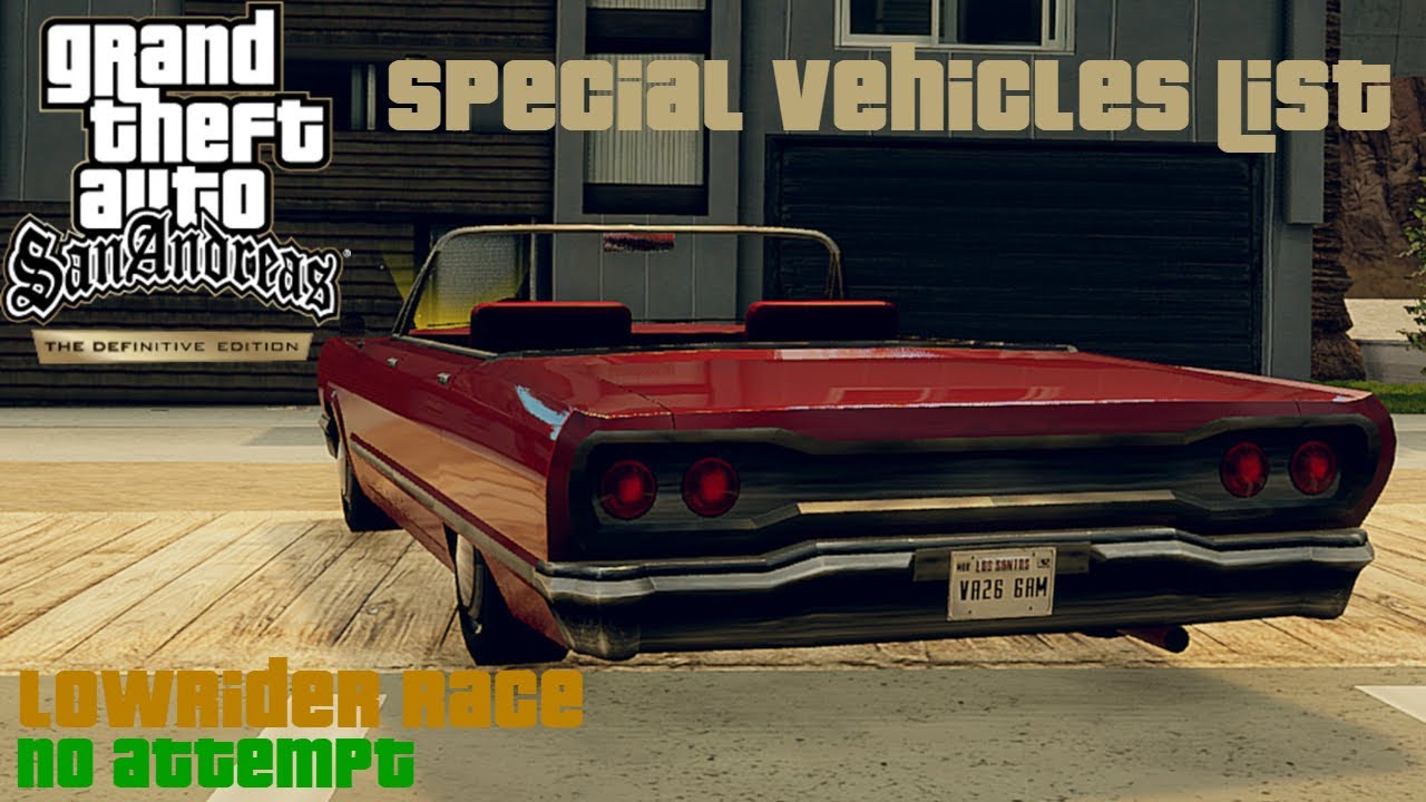 GTA SA DE Special Vehicles - INFERIOR BP/EP/FP/MP 
