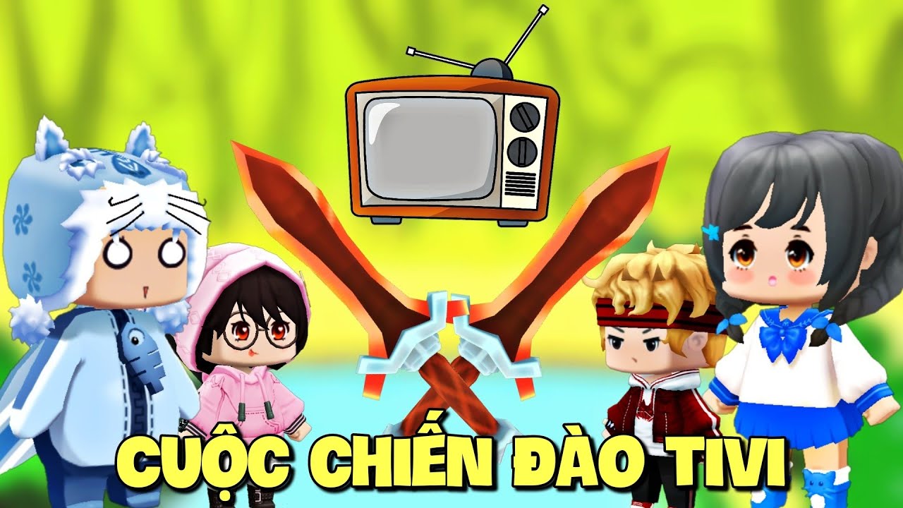 Meowpeo cùng KeyD hạ gục Khangg và Mặp Doram trong cuộc chiến đào Tivi Mini World