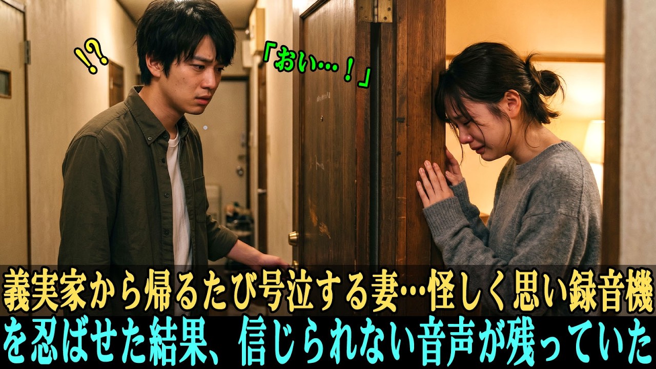 義実家から帰るたび号泣する妻&hellip;怪しく思い録音機を忍ばせた結果、信じられない音声が残っていた