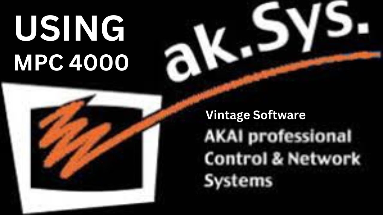 Akai MPC 4000 Aksys And MPC Program Editor V2 Retro Software.