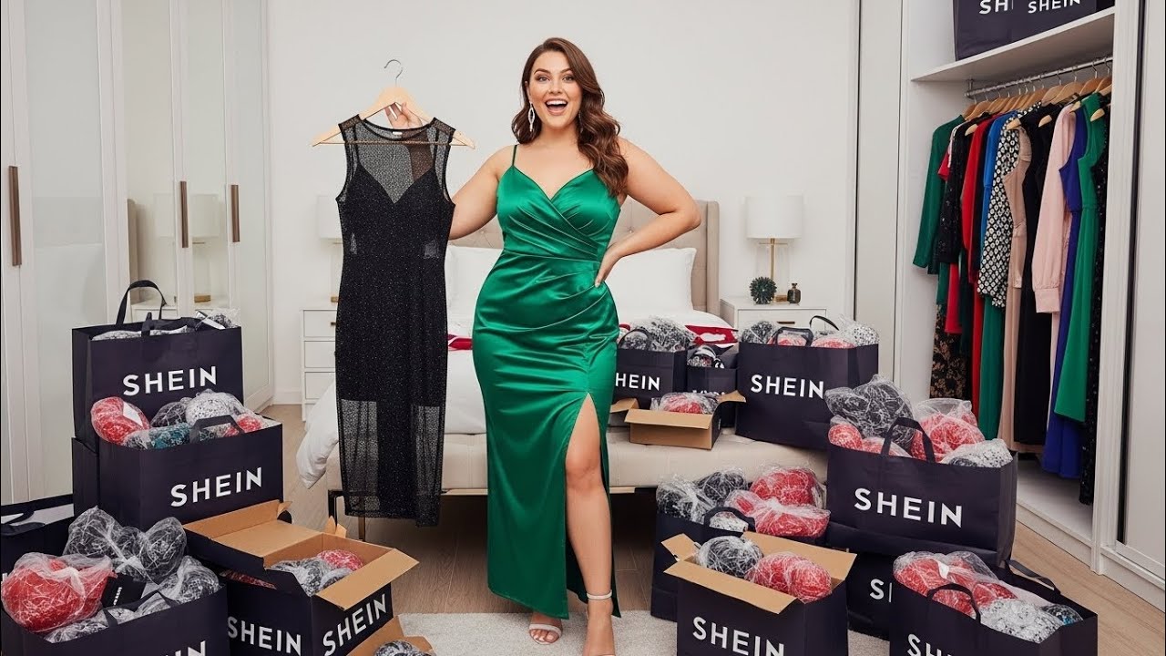 PLUS SIZE SHEIN SEXY DATE NIGHT DRESS HAUL & TRY ON | Hits & Misses!