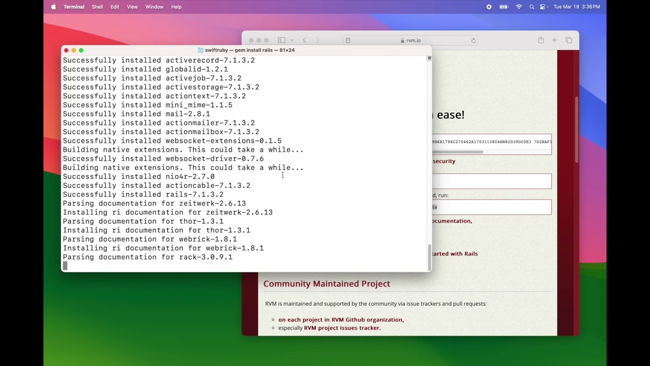 Install Ruby 3.3 & Rails 7.1 on MacOS (2024)