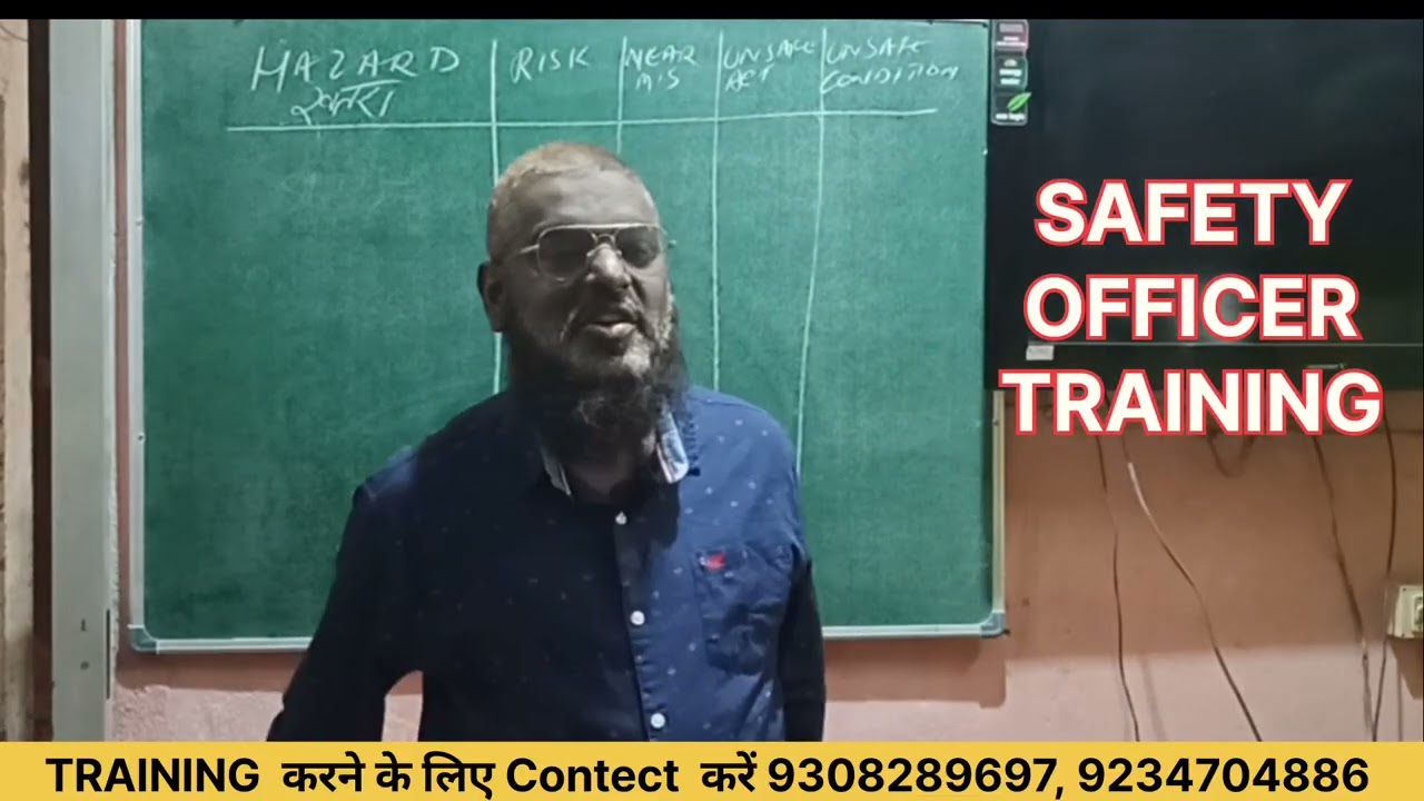 Important Topic of Safety officer Job | Live Training of Nebosh igc & PGDIS Safety course @india