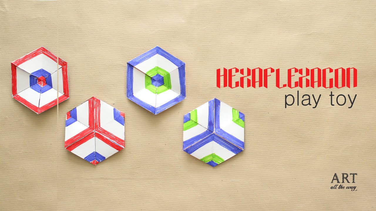 DIY Paper Toy Hexaflexagon | Easy Origami Hexaflexagon Tutorial | Fun Paper Craft