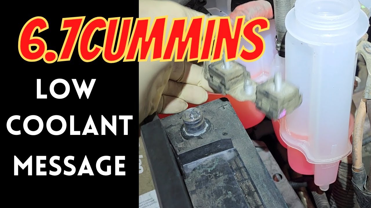 6.7 Cummins Как заменить бачок охлаждающей жидкости