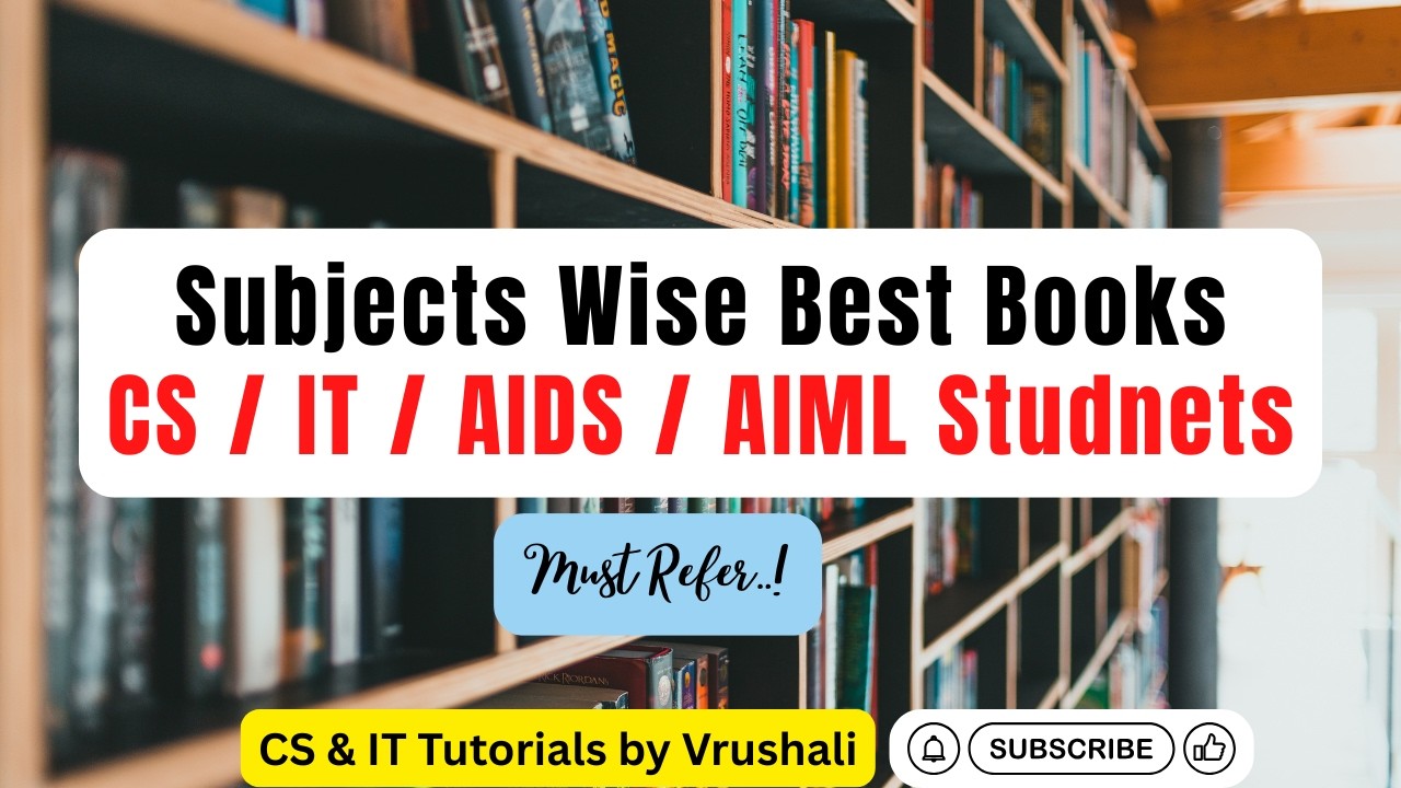 Best Subject wise Reference Books for CS / IT / AI / ML / DS Branches | Must Refer | Important
