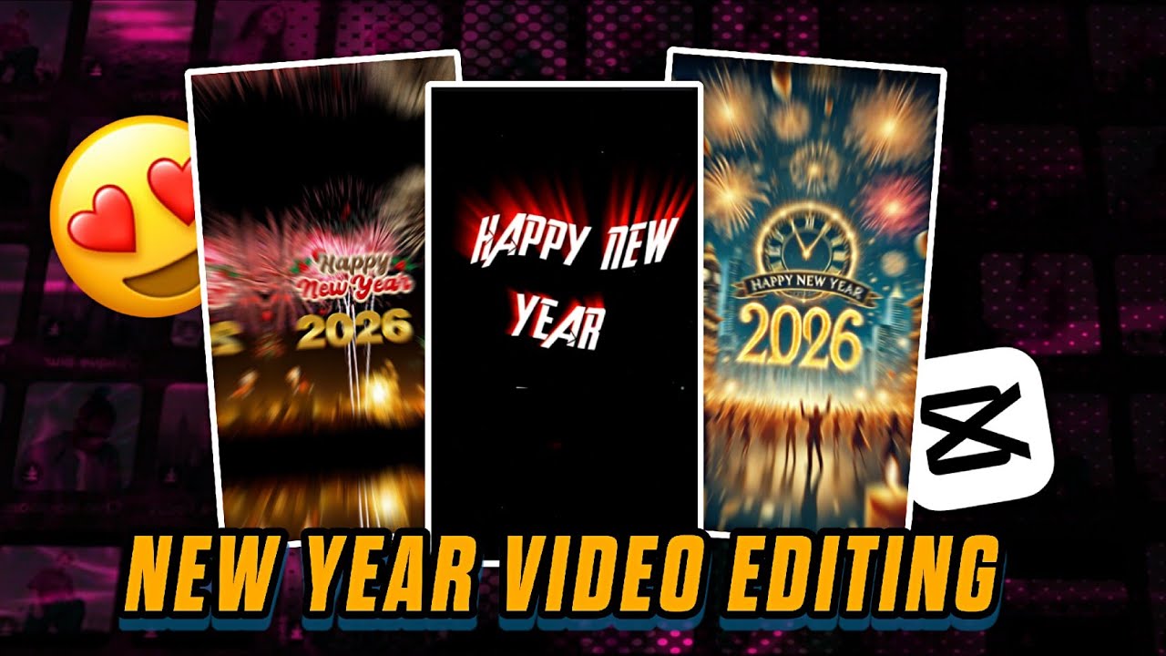 Happy new year video editing in Capcut || trending happy new year reels video editing