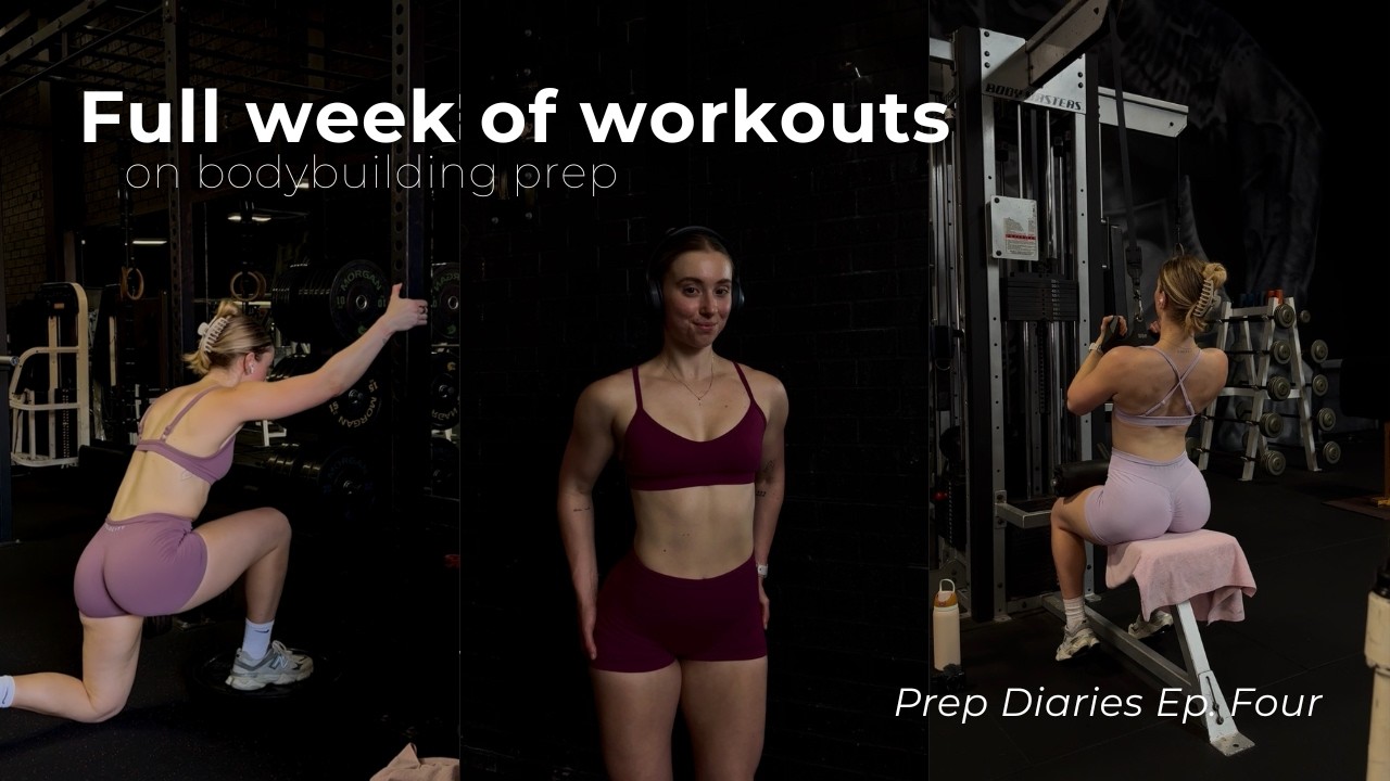 FULL WEEK OF WORKOUTS | my training protocols on prep, voiceover workouts, weekly vlog
