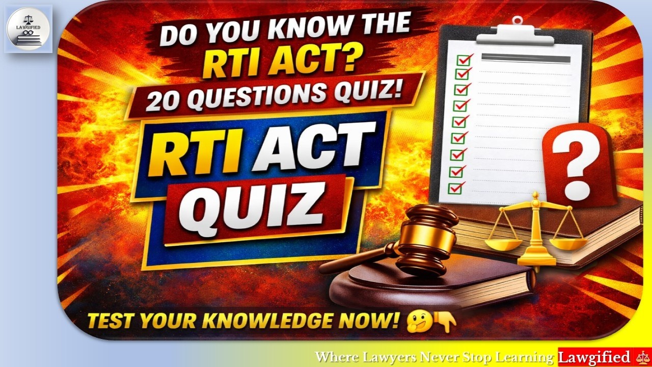 Test Your Law Knowledge! RTI Act Quiz