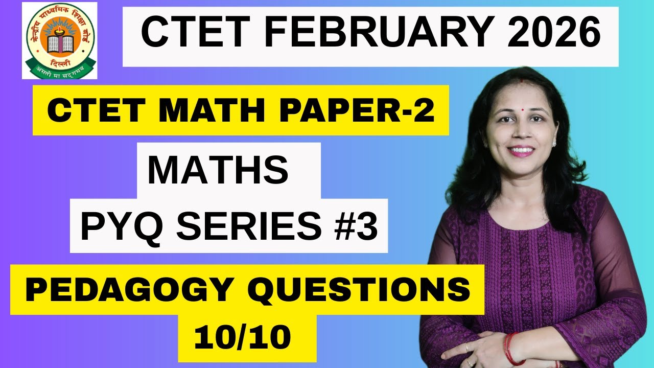 CTET Math Paper 2 || MATH Pedagogy ||Previous year questions||Class-3