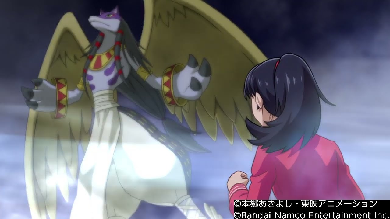 DIGIMON SURVIVE - Labramon Digivolves to Anubismon