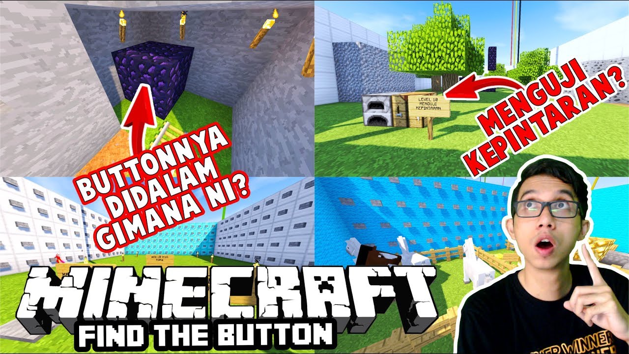 MAP DI BUAT HANYA SATU HARI,DAN KEPINTARAN AKU DI UJI ! MINECRAFT FIND THE BUTTON