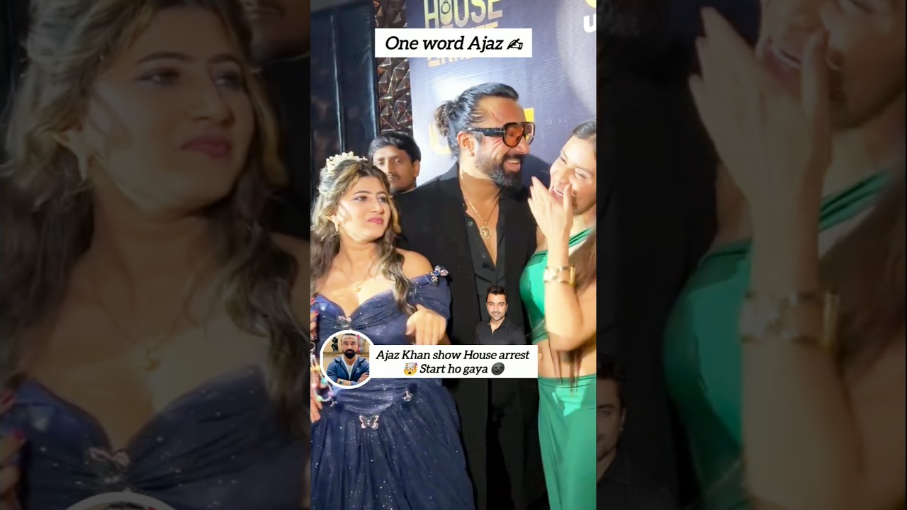 house arrest show start 🙀 #ajazkhan #shivampalkvlogs #bollywood