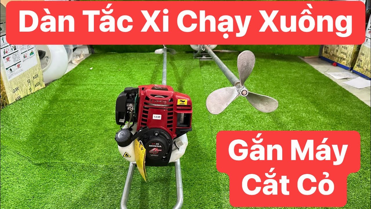 Dàn Chạy Xuồng Mini Gắn Máy Cắt Cỏ Dài 1m6 Dùng Trứng Vịt Nhôm 2 Tất 2 @Cường Sửa Máy