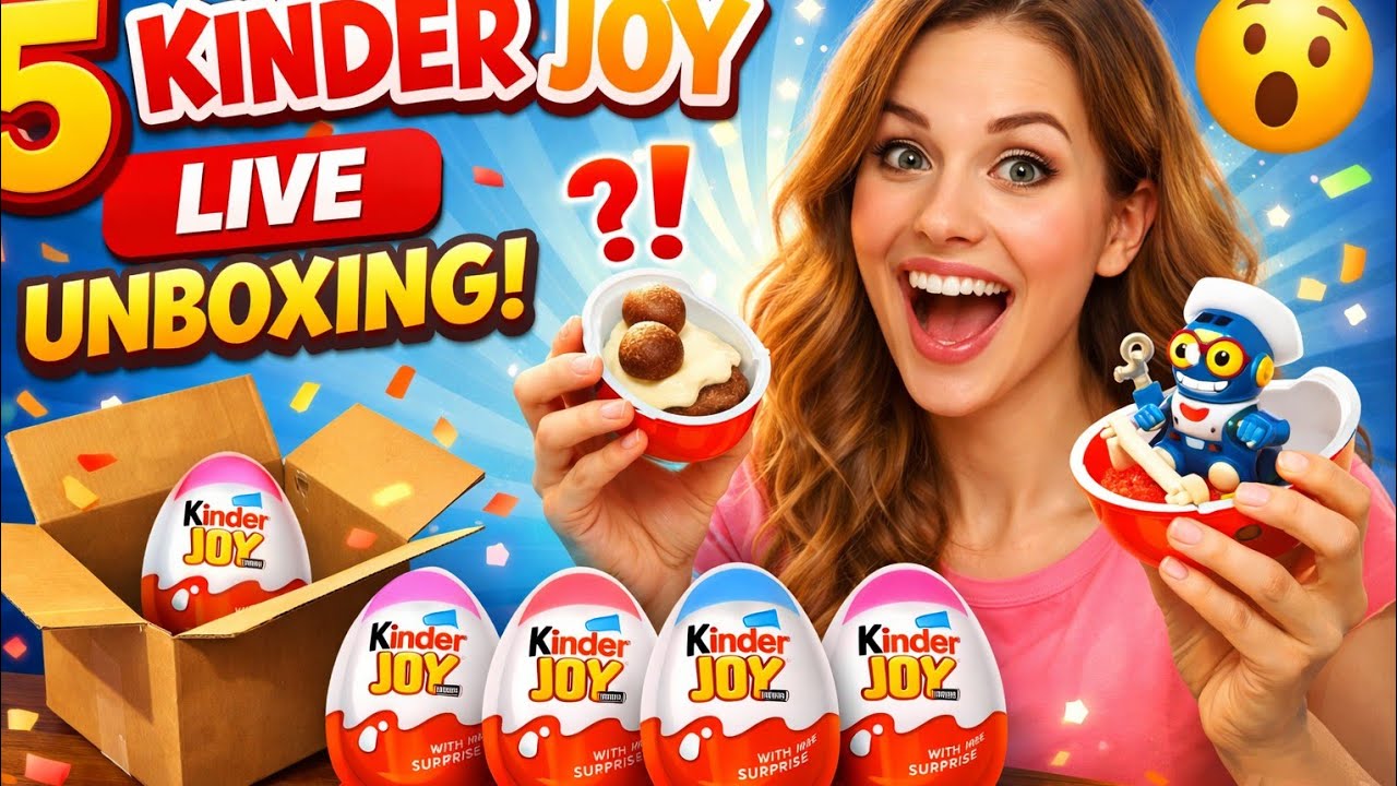 Live🛑 Opening Joy Eggs | Kinder Joy | Cute Suprise Toy Reveal 😍 | ASMR Video